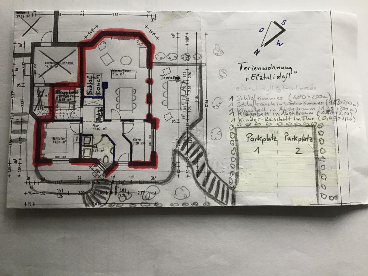 Attraktive Wohnung-Elztalidyll-Zwischen Mosel,Nuerburgring Und Burg Eltz Kollig Εξωτερικό φωτογραφία